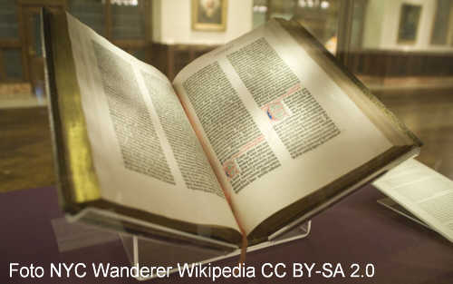 Die Erfindung des Buchdrucks, Gutenberg-Bibel